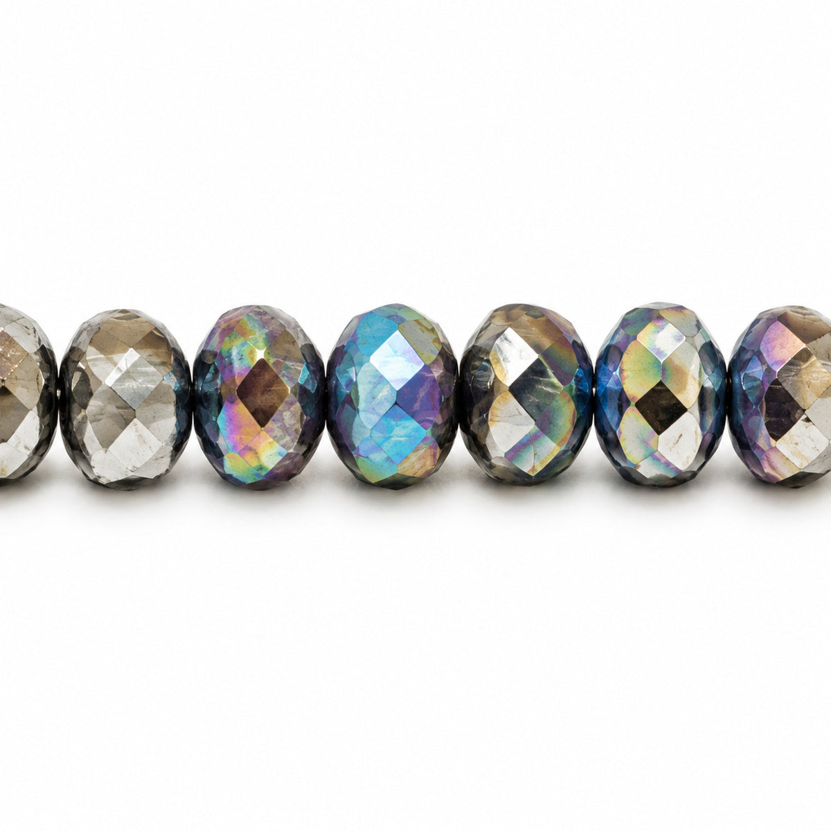 Special Cut Faceted Fire Polished Beads, Chalk White 98555 (03000-98555), Glass, Czech Republic