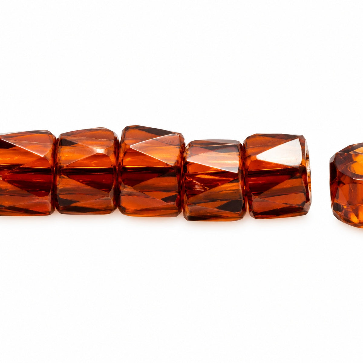 Faceted Oval Beads Special Cut, Transparent Brown (10120), Glass, Czech Republic