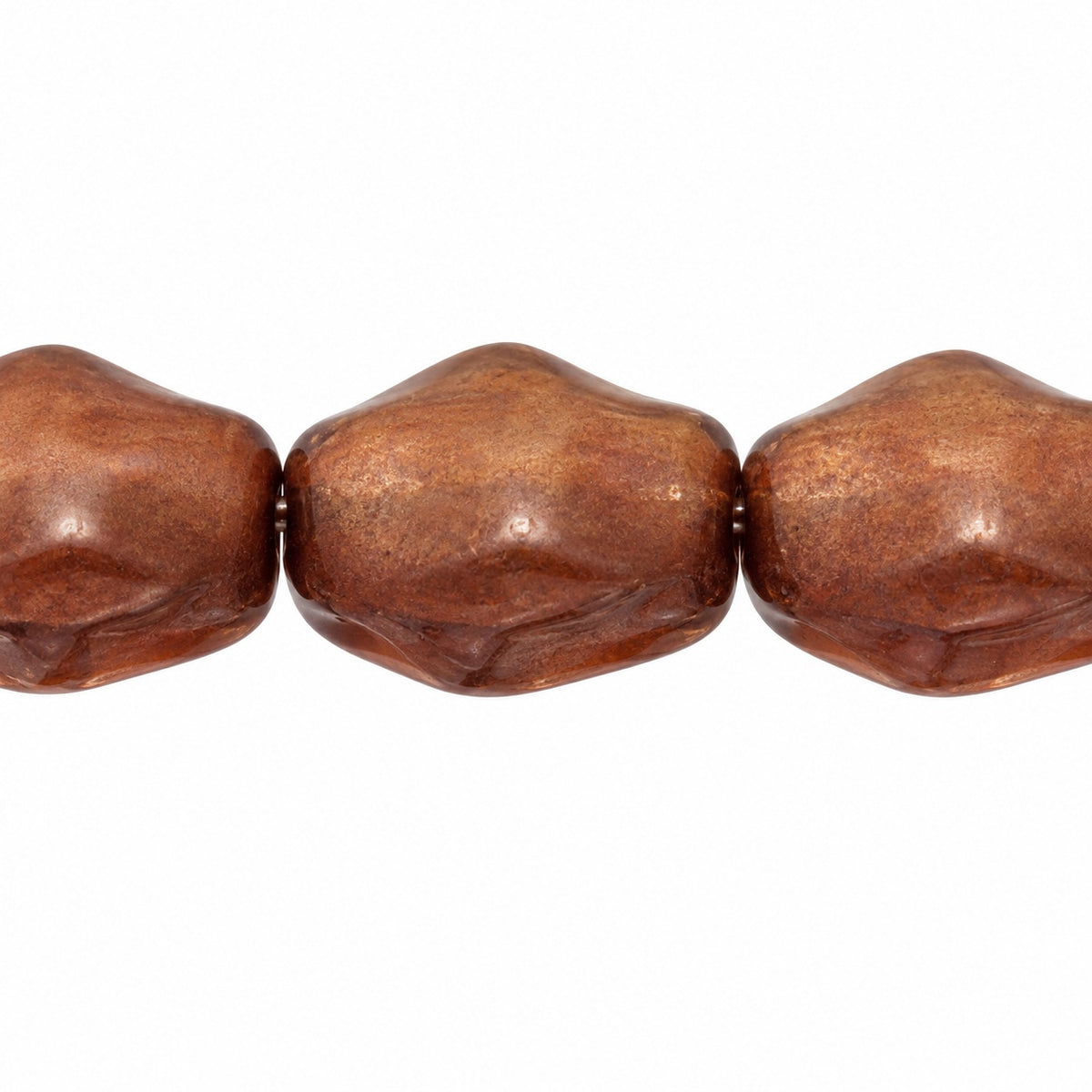 Big Oval Beads, T0860 Matte Stain With Luster Red (t0860-84110-65491), Glass, Czech Republic