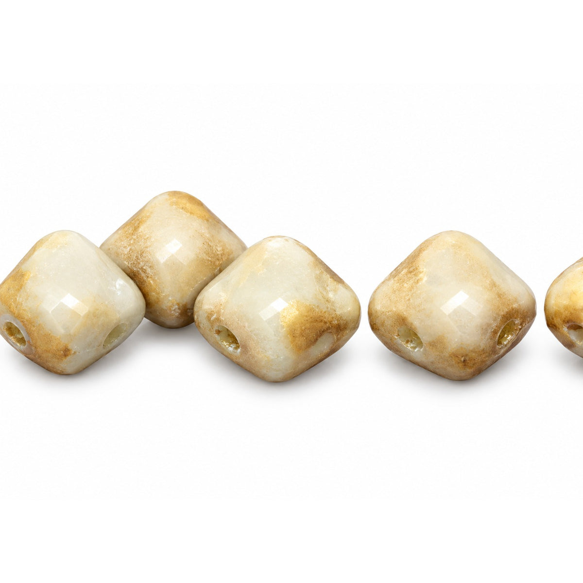 Silky 2-Hole Square Beads, Opaque Gray 47901 (43000-47901), Glass, Czech Republic