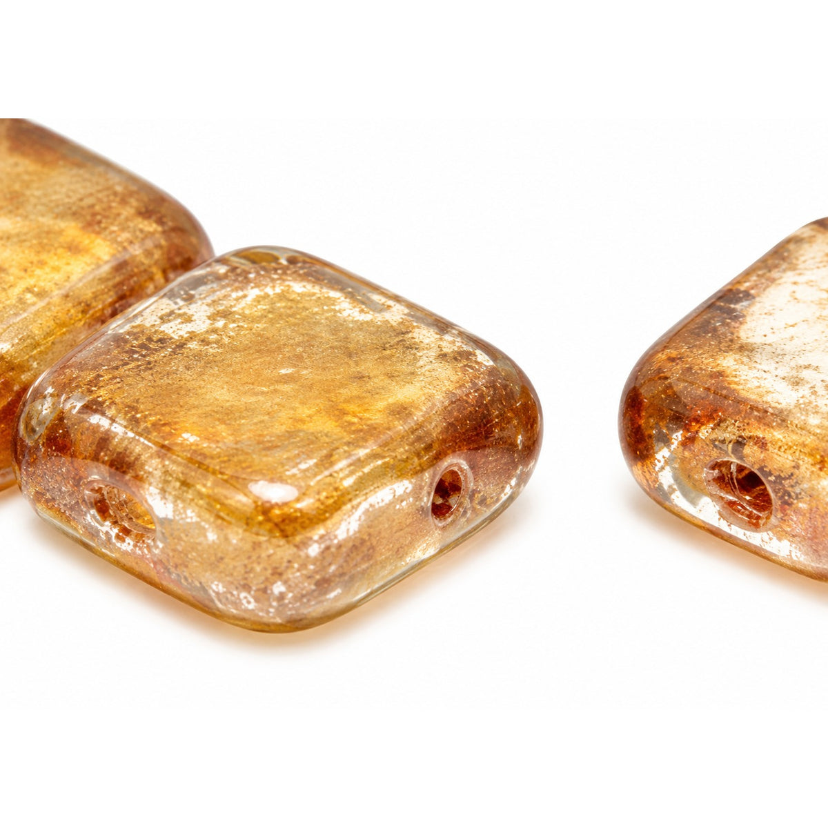 2-Hole Tile Beads, Crystal Picasso (00030-43400), Glass, Czech Republic