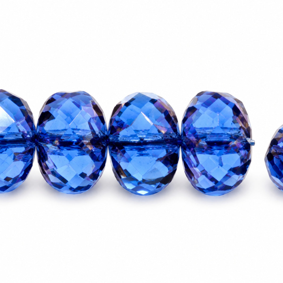 Special Cut Faceted Fire Polished Beads, Cobalt Bronze (30050-14415), Glass, Czech Republic