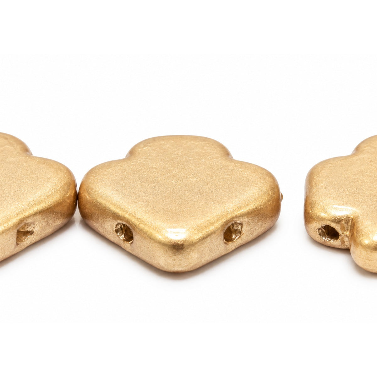 Arrow Beads - Hole From Side To Side, Crystal Aztec Pale Gold (00030-01710), Glass, Czech Republic