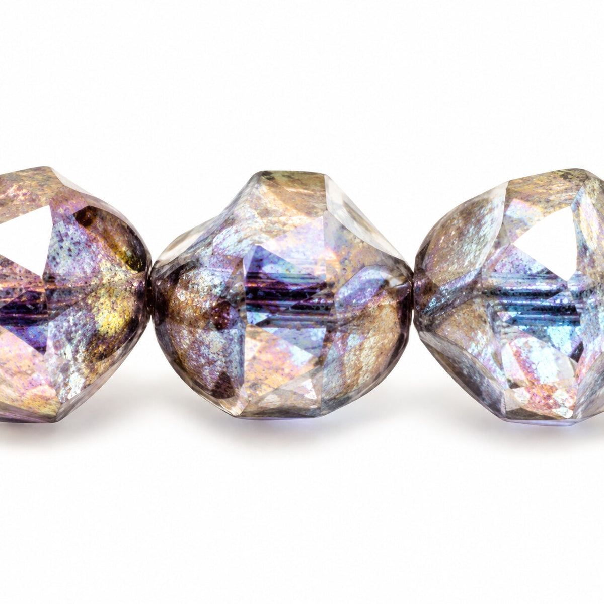 Faceted Special Cut Beads Smashed, Crystal 47903 (00030-47903), Glass, Czech Republic