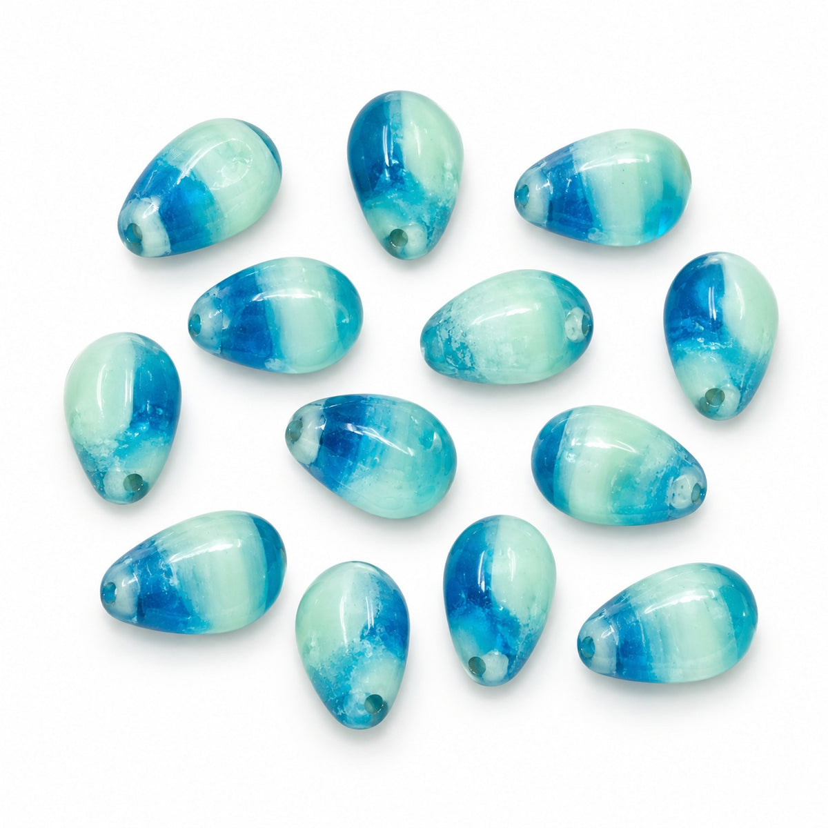 Drop Beads, S1016 (s1016), Glass, Czech Republic