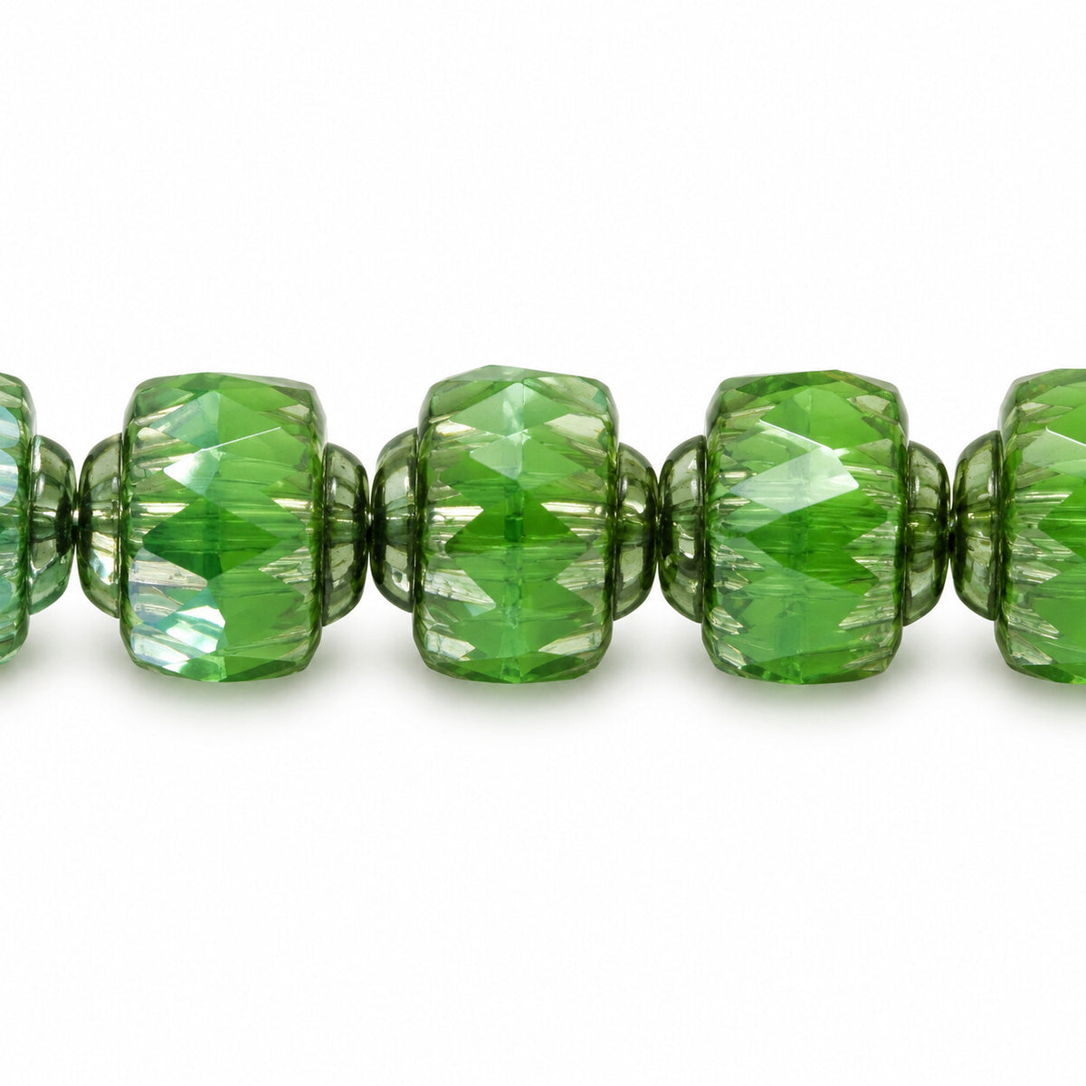 Cathedral Faceted Fire Polished Beads, X3208 Platin (x3208-13702), Glass, Czech Republic