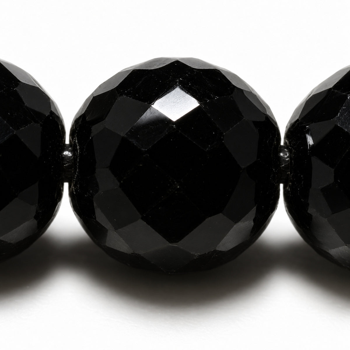 Faceted Round Fire Polish Beads - Small Cut, Black (23980), Glass, Czech Republic
