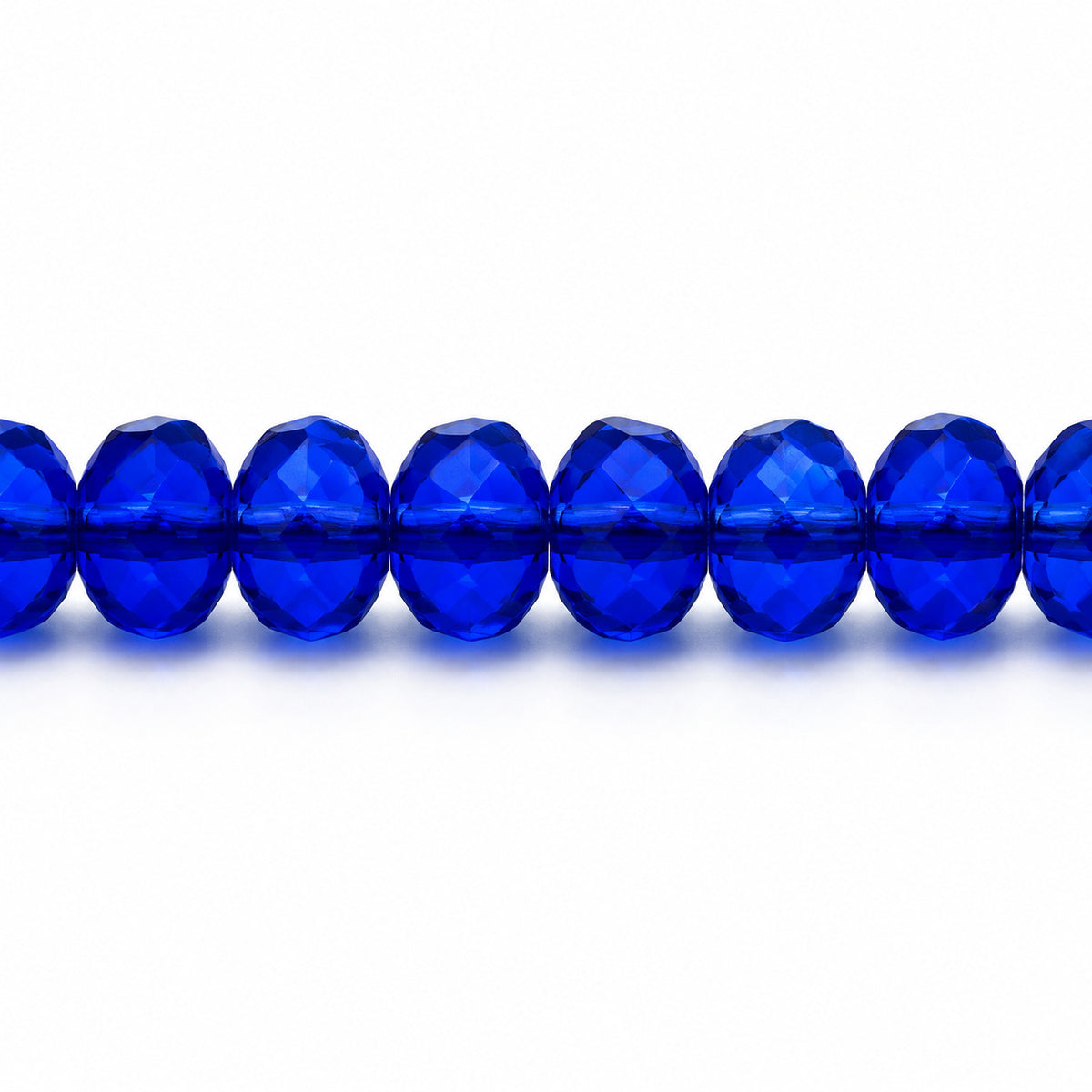 Special Cut Faceted Fire Polished Beads, Transparent Blue (30080), Glass, Czech Republic