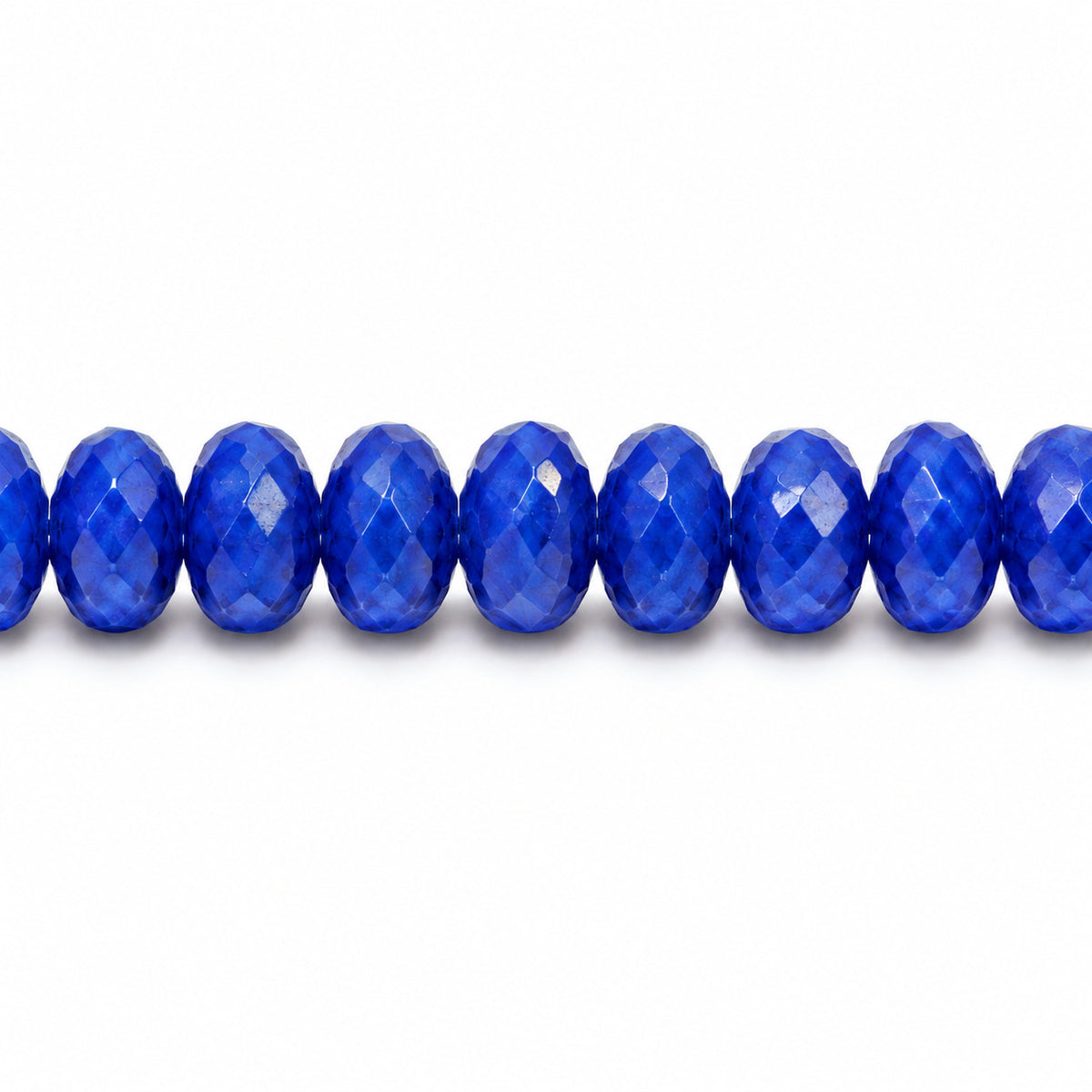 Special Cut Faceted Fire Polished Beads, Opaque Blue (33050), Glass, Czech Republic