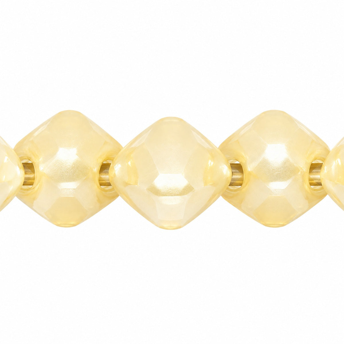 Silky 2-Hole Square Beads, White 25110 (02010-25110), Glass, Czech Republic