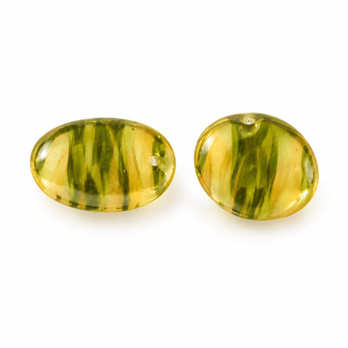 Oval Lentil Beads, S0320 (s0320), Glass, Czech Republic