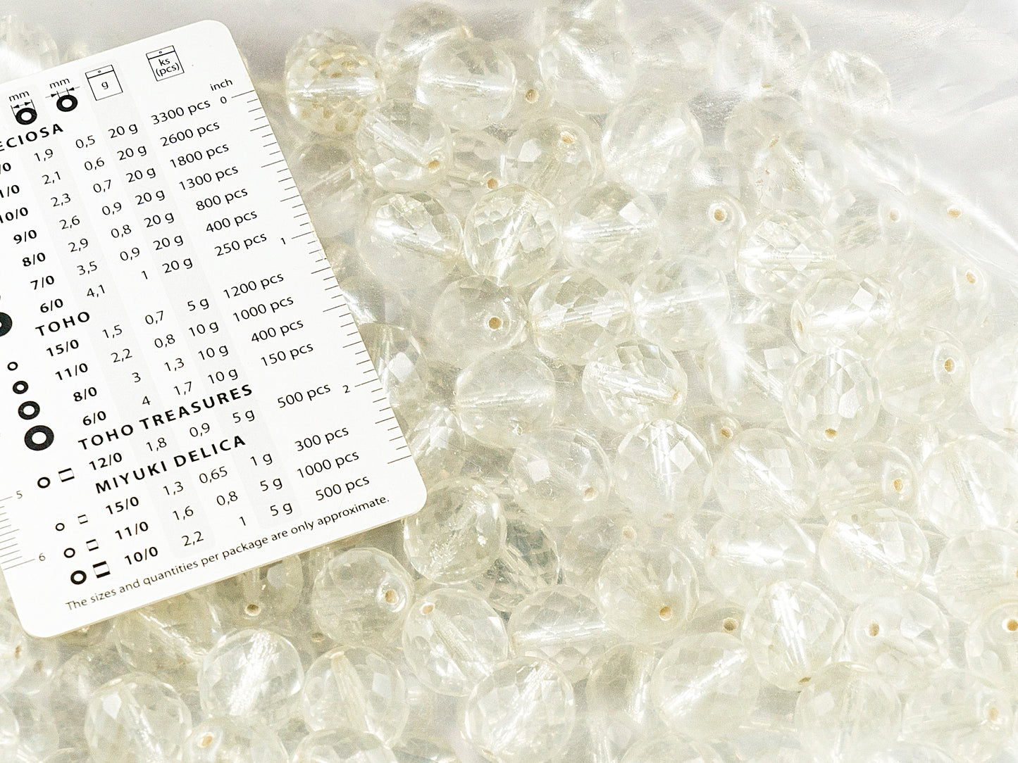 OUTLET 250g Faceted Fire Polished Round Beads , 14 x 14 mm, Crystal Silver Lined (00030-81800), Glass, Czech Republic