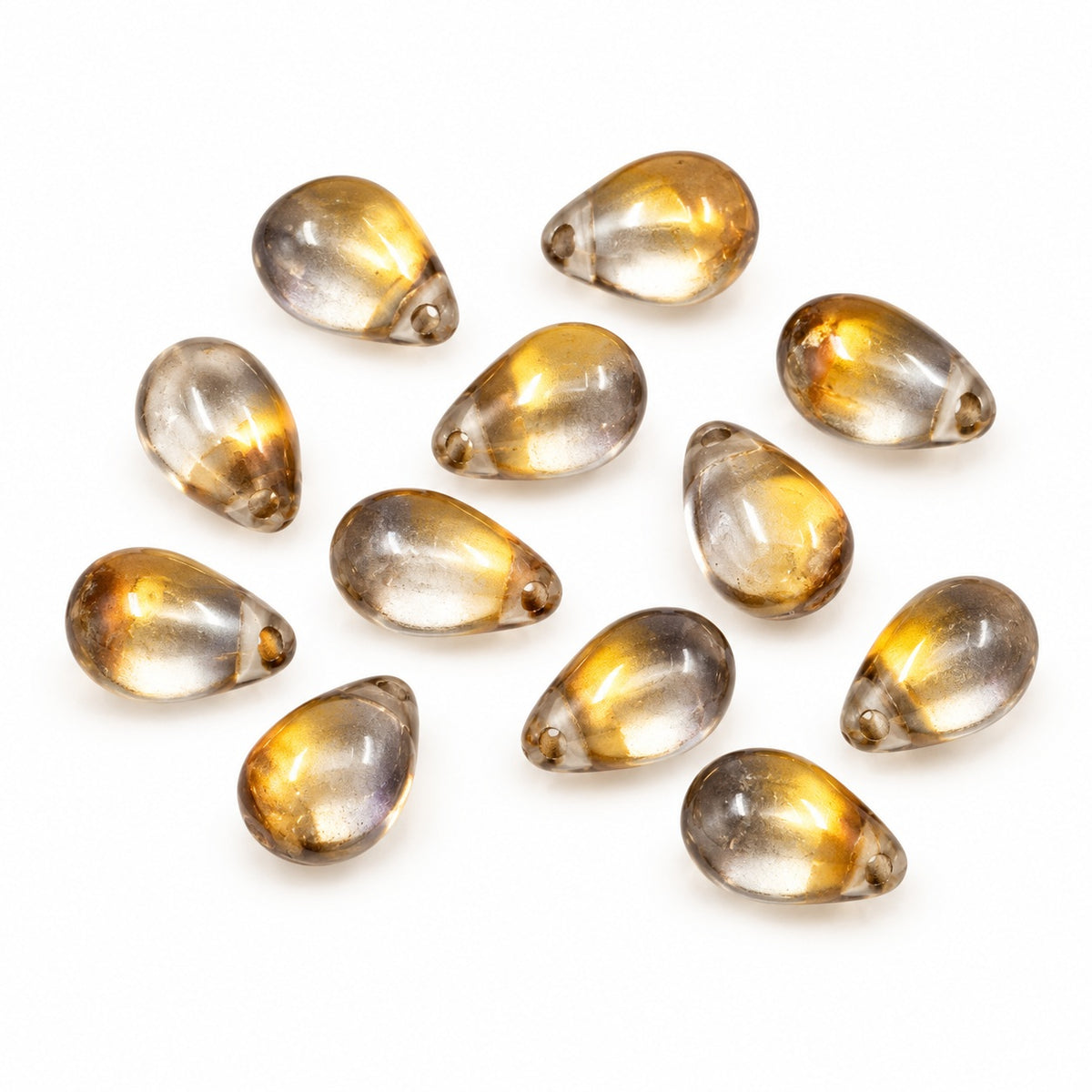 Drop Beads, Crystal Prismatic Phoenix (00030-27104), Glass, Czech Republic