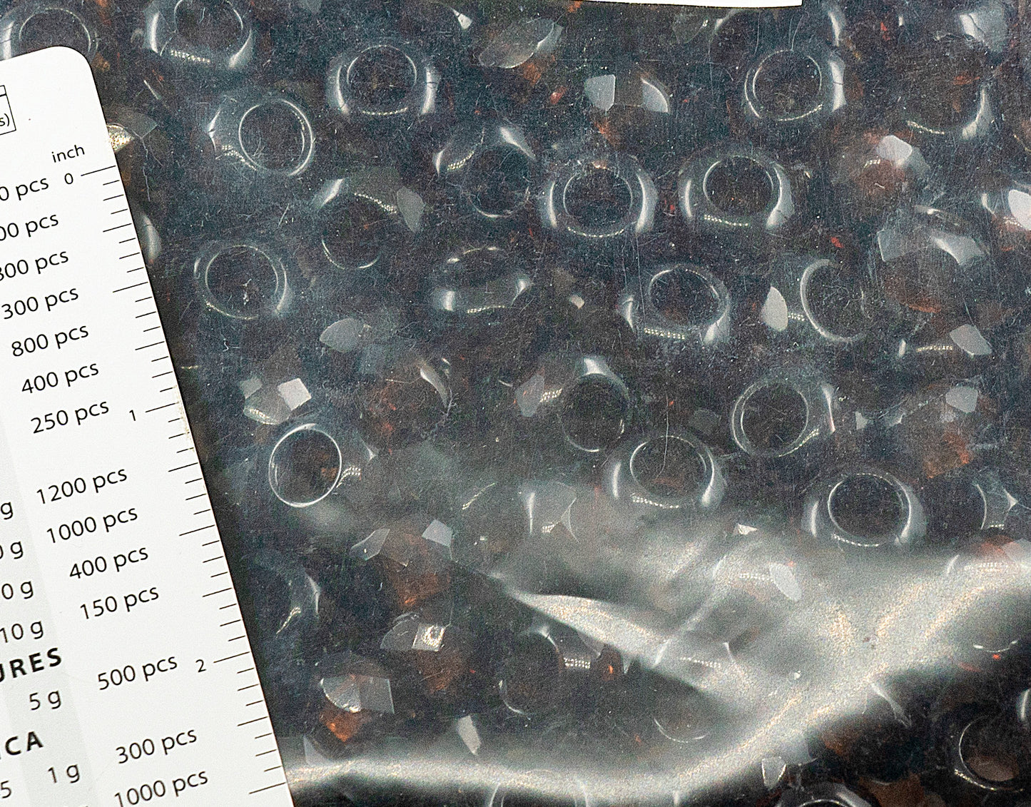 アウトレット 250g ファセット加工 ファイアポリッシュ ロンデルビーズ ラージホール付き ロンデル ラージホール、14 x 9 mm、透明ブラウン (10230)、ガラス、チェコ共和国