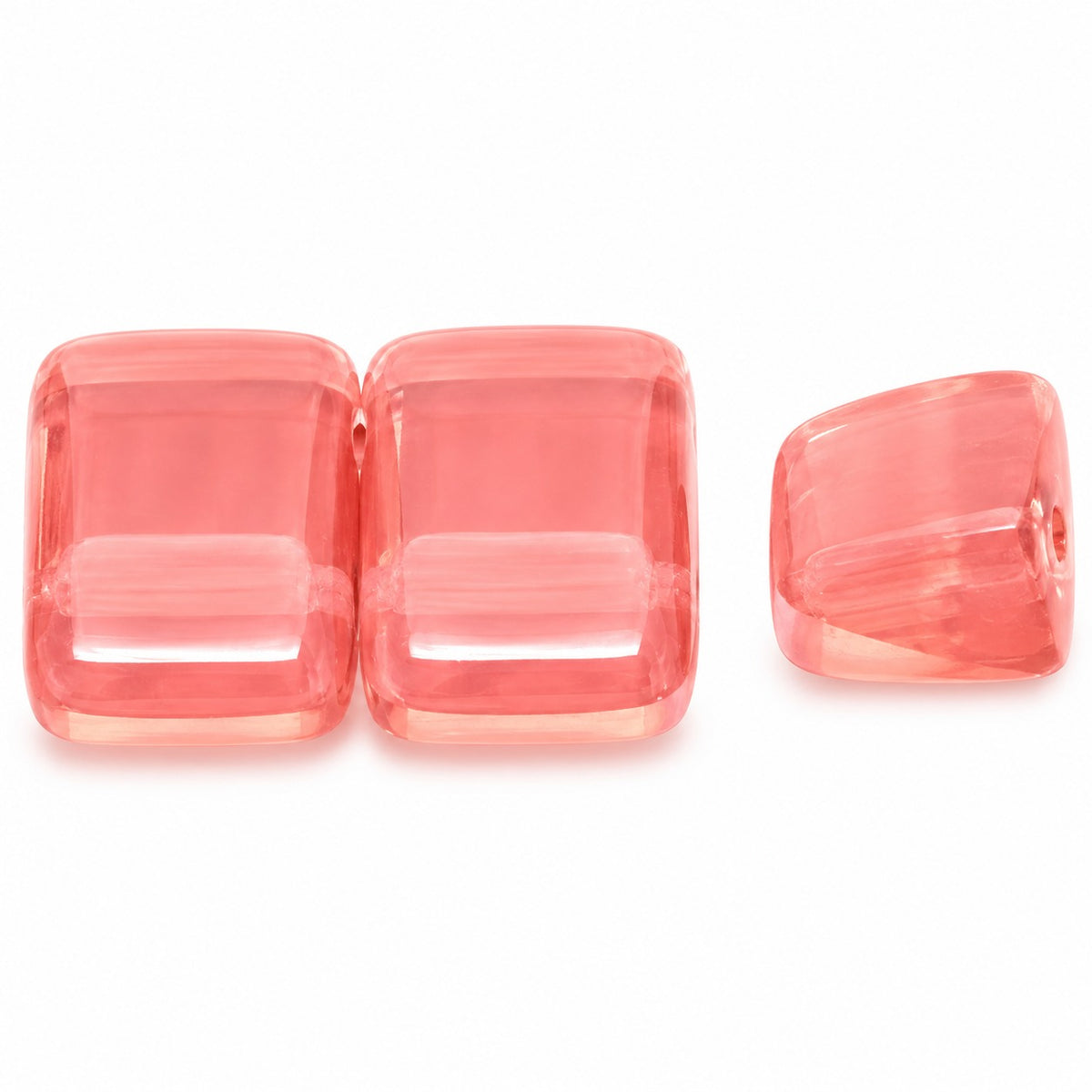 Carrier Beads, Opal Pink (71000), Glass, Czech Republic