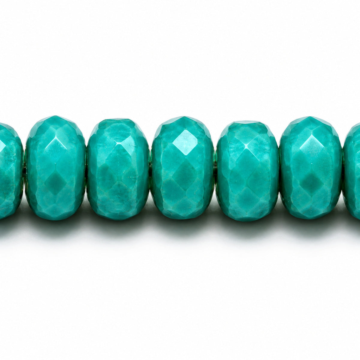 Special Cut Faceted Fire Polished Beads, Turquise (63140), Glass, Czech Republic