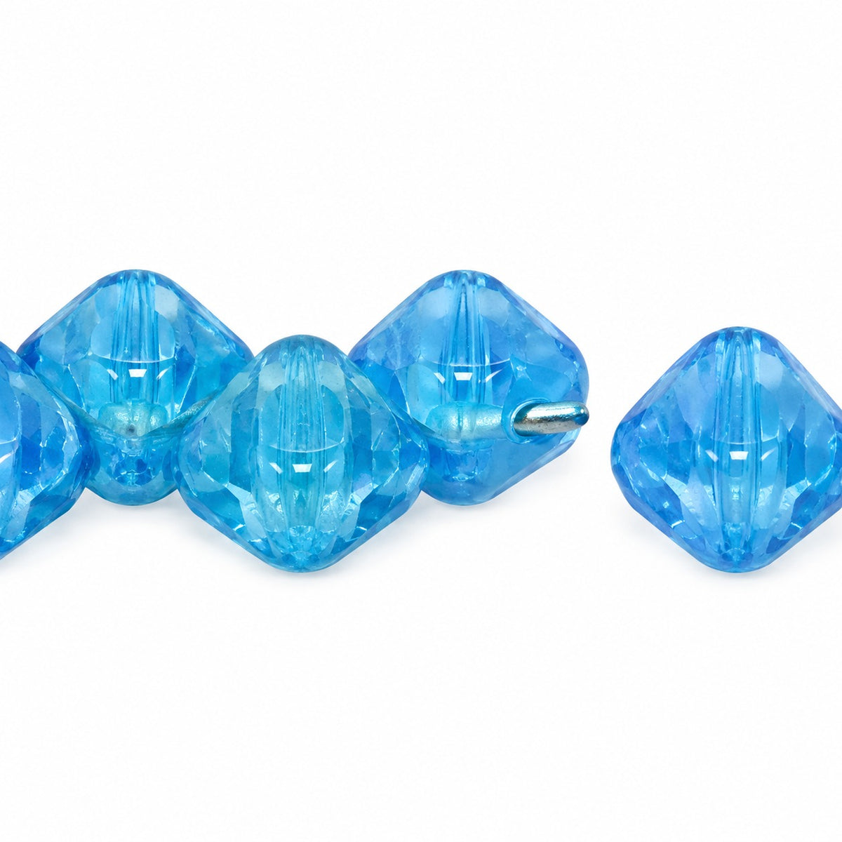 Silky 2-Hole Square Beads, X1815 (x1815), Glass, Czech Republic