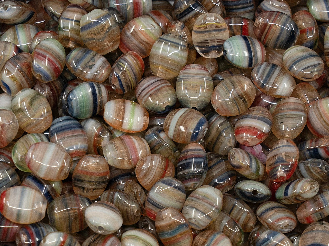 OUTLET Pressed Beads, mm, Glass, Czech Republic