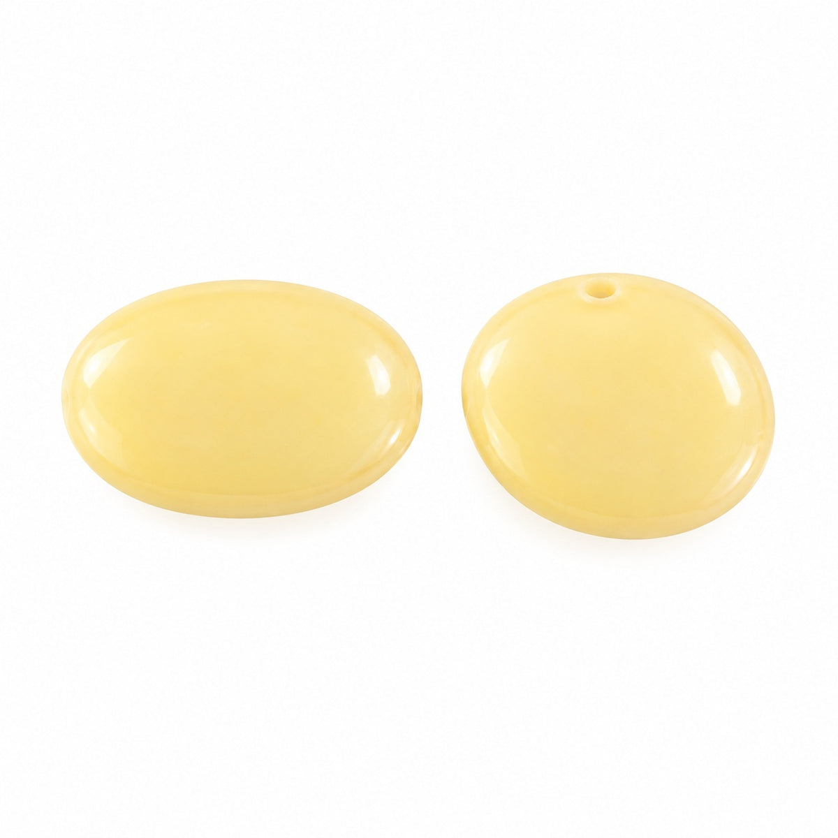 Oval Lentil Beads, X1551 (x1551), Glass, Czech Republic