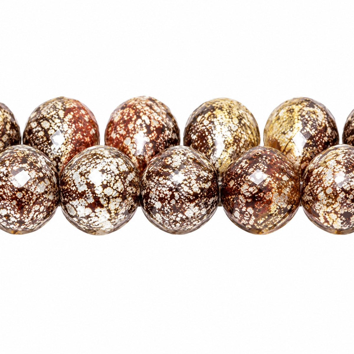 Drop Beads, X2386 Terracotta Silver (x2386-15481), Glass, Czech Republic