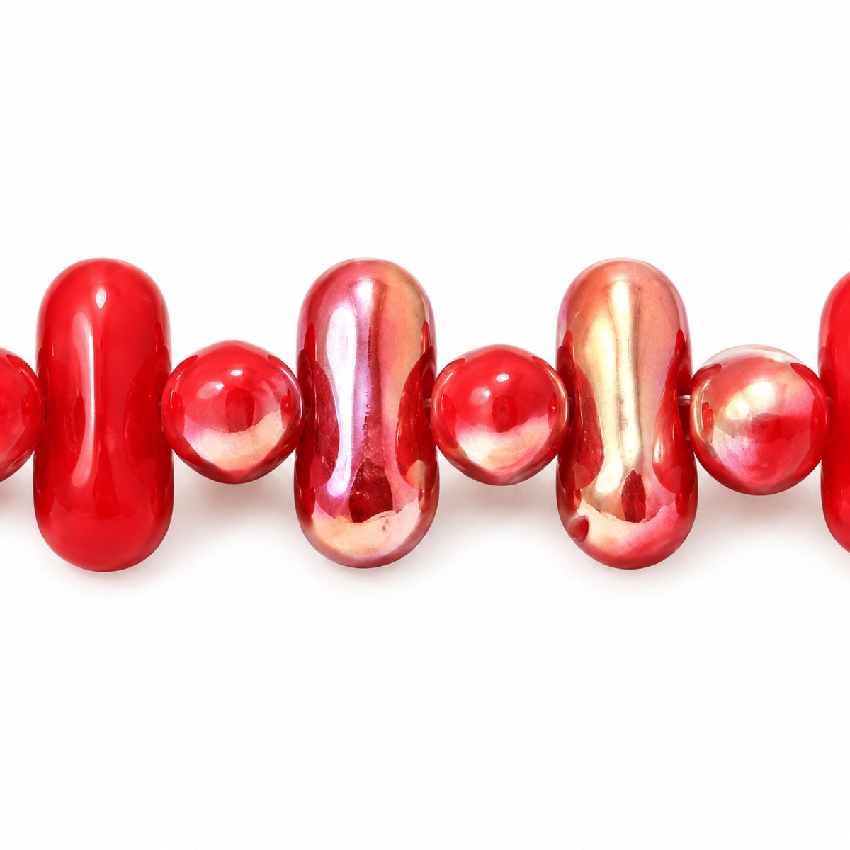 Knebl Beads, Opaque Red 29111 (93200-29111), Glass, Czech Republic