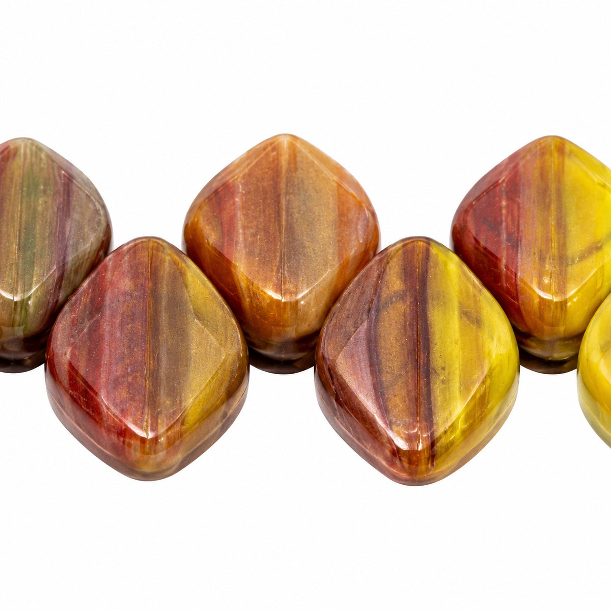 Small Leaf Pressed Beads, X1068 (x1068), Glass, Czech Republic