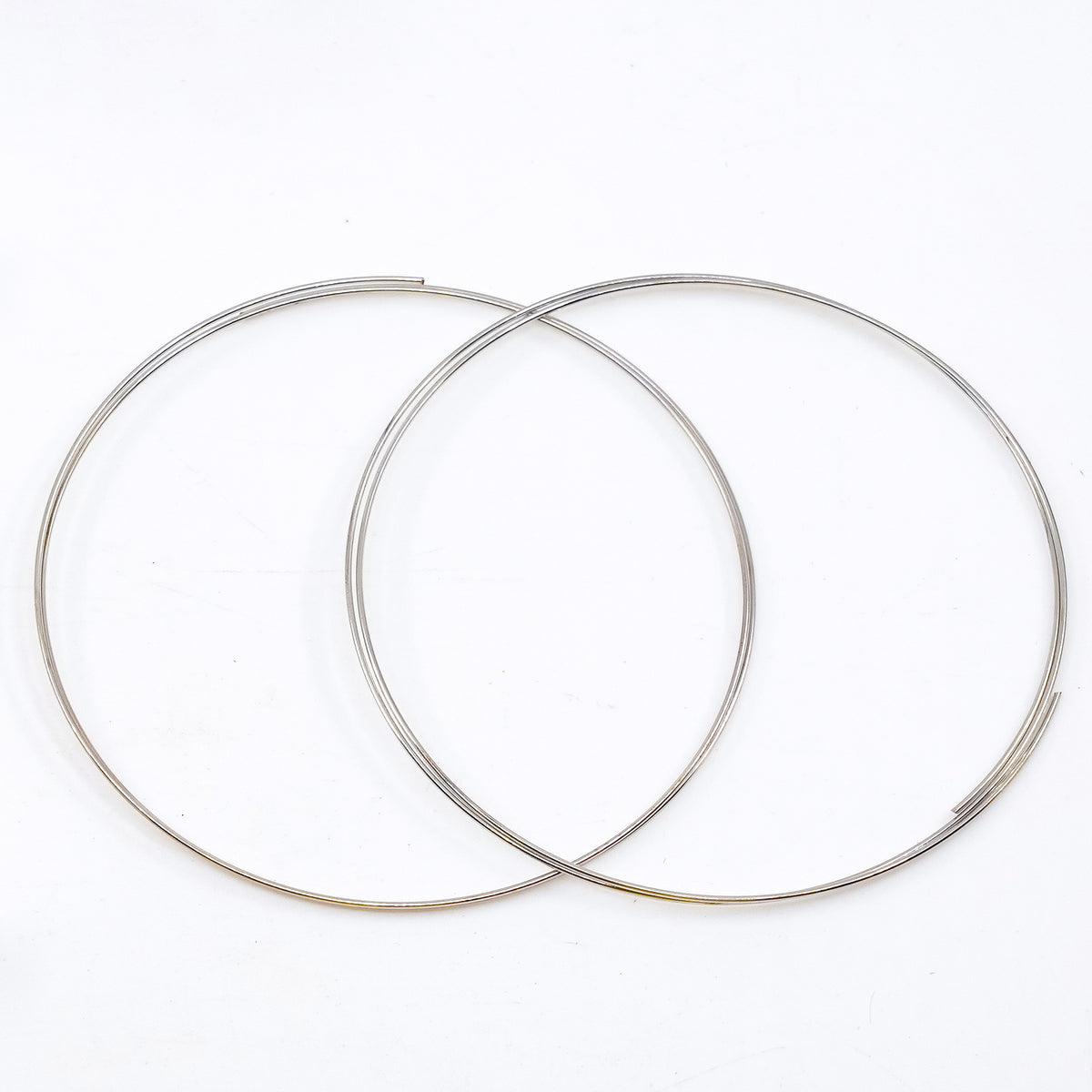 OUTLET 2 pcs Memory Wire 2 pcs by 2 rounds, 60 x 60 mm, Steel (steel), Glass, Czech Republic