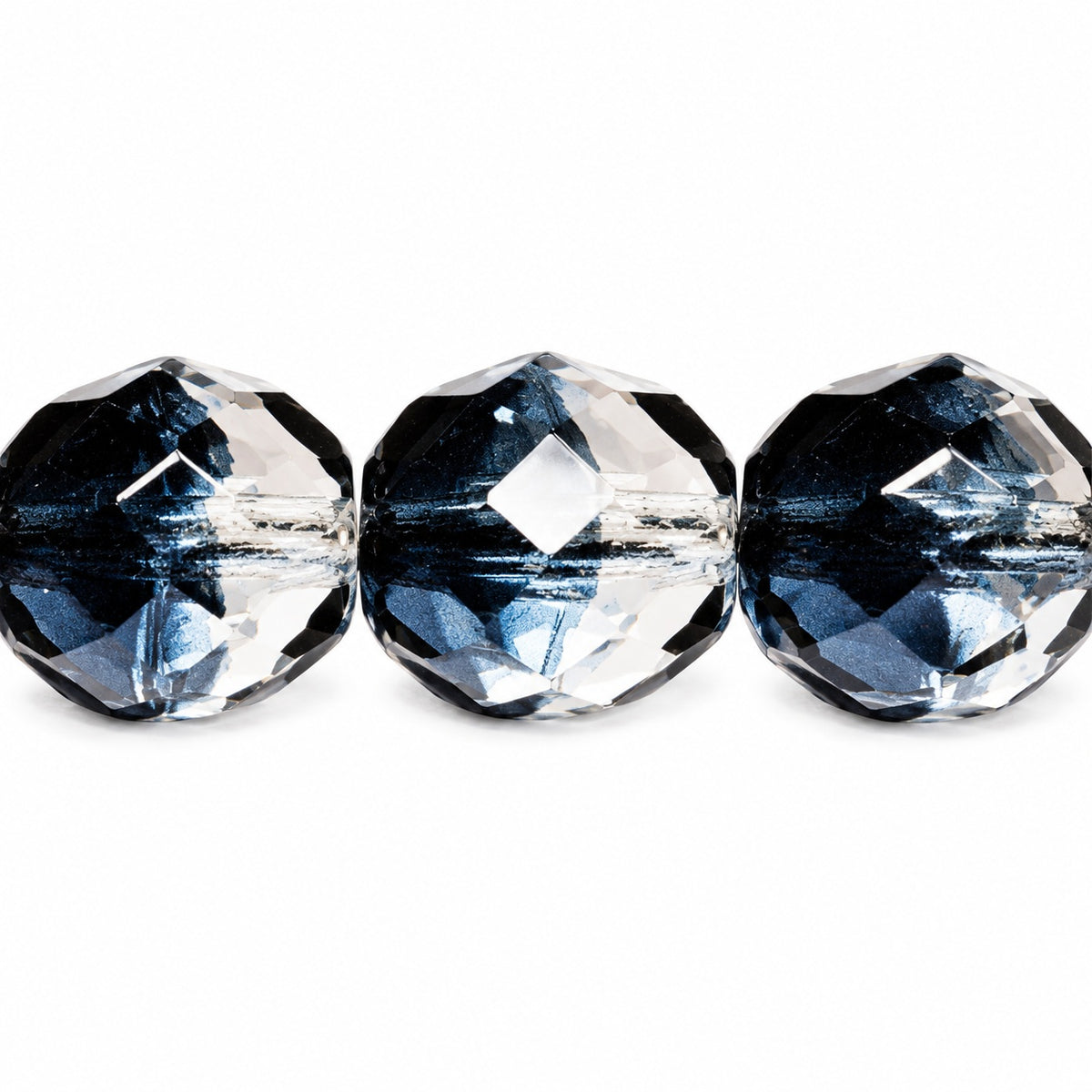 Faceted Round Fire Polished Beads, T0730 (t0730), Glass, Czech Republic