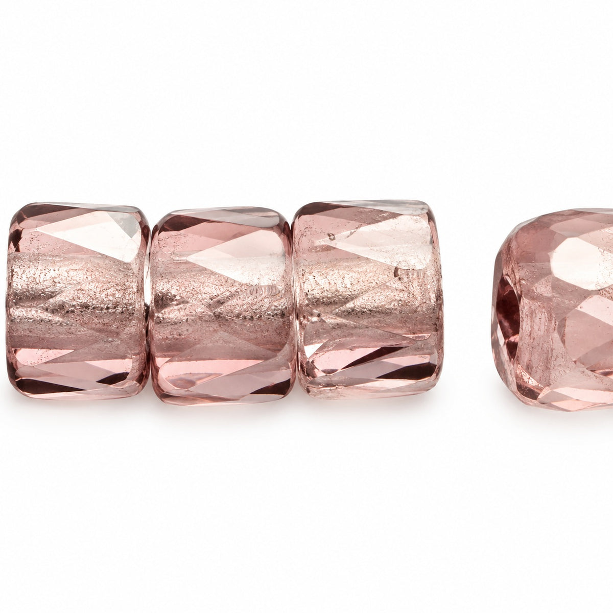 Faceted Oval Beads Special Cut, Transparent Light Amethyst (20020), Glass, Czech Republic