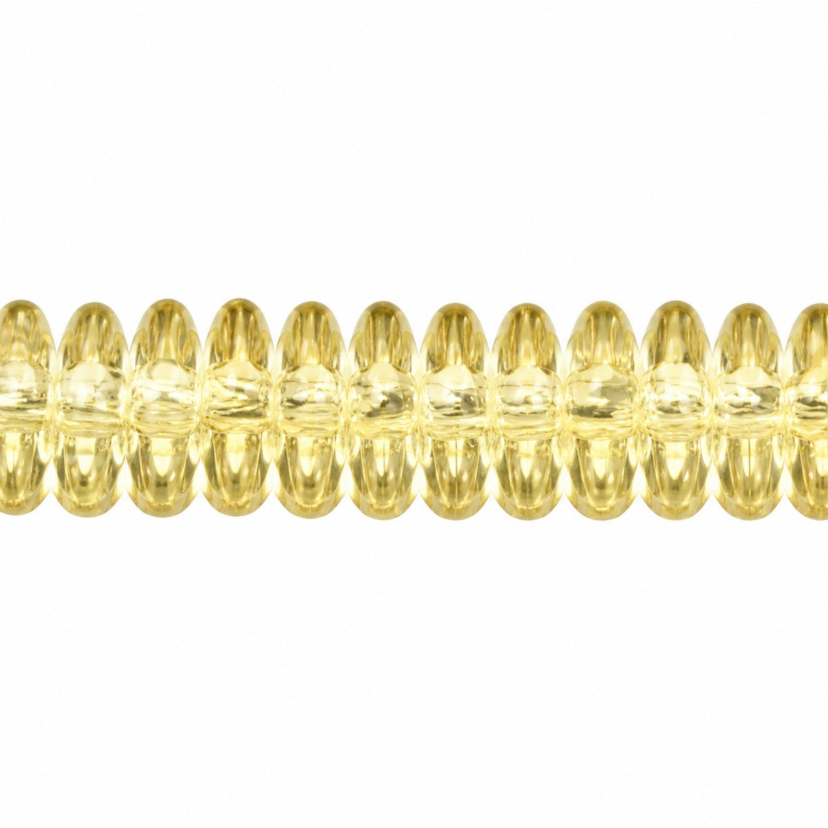 Space Disk Beads, Transparent Light Topaz Yellow (10020), Glass, Czech Republic