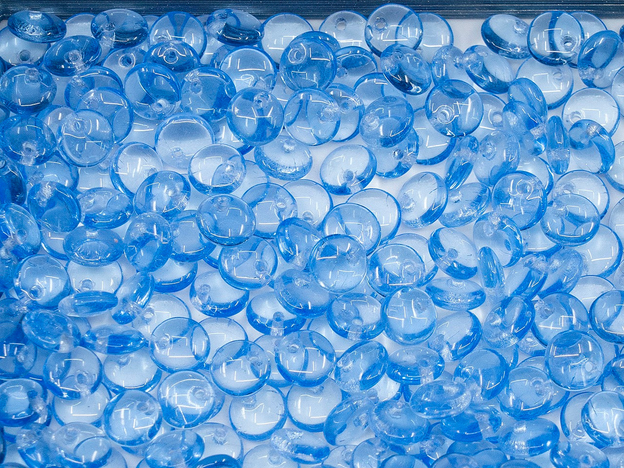 OUTLET Lentil Beads Flat Round, 6 mm, Glass, Czech Republic