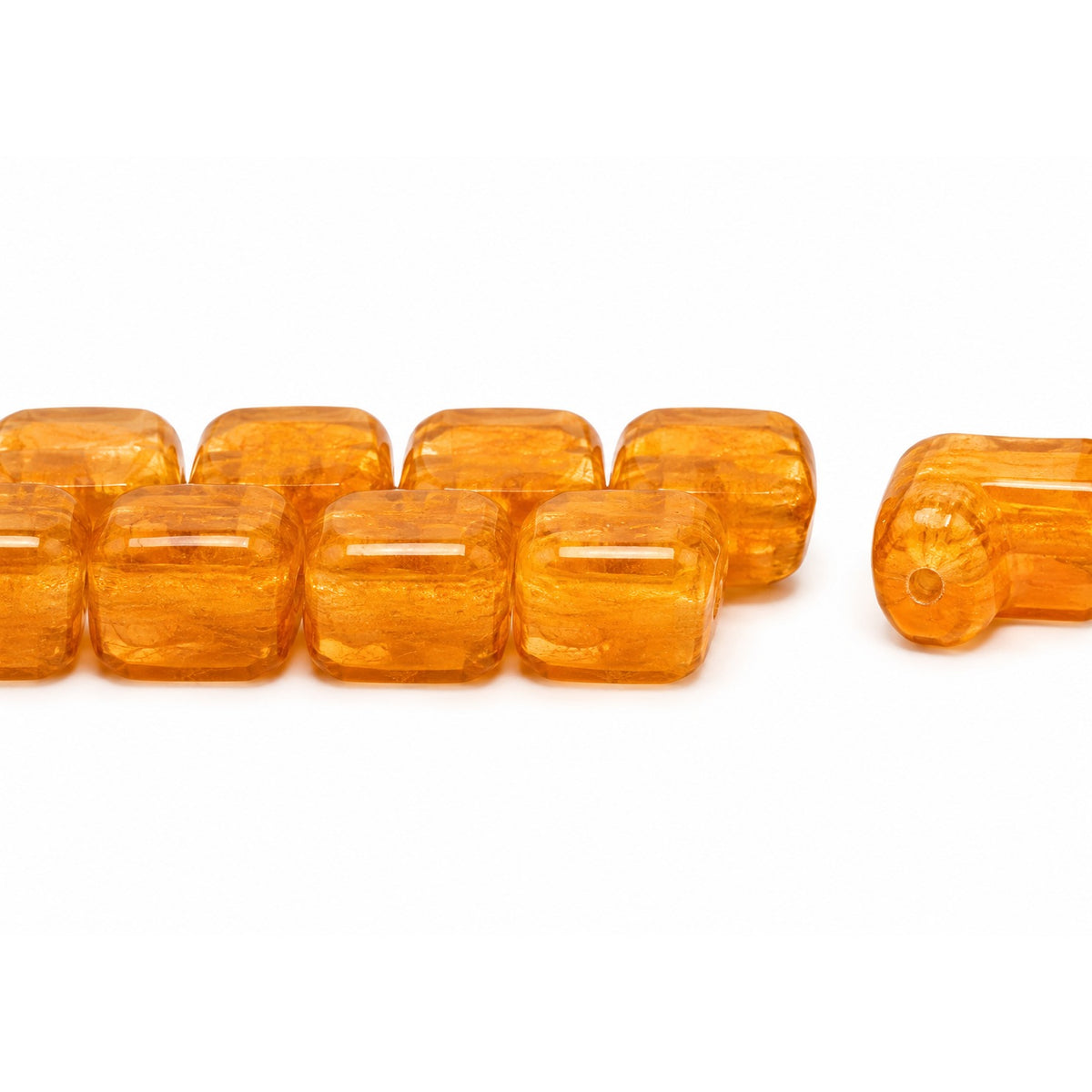 2-Hole Pressed Beads, X1829 (x1829), Glass, Czech Republic