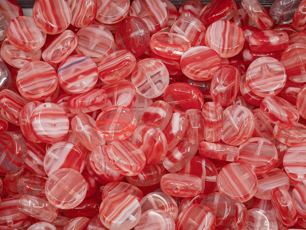 OUTLET Pressed Beads, mm, Glass, Czech Republic