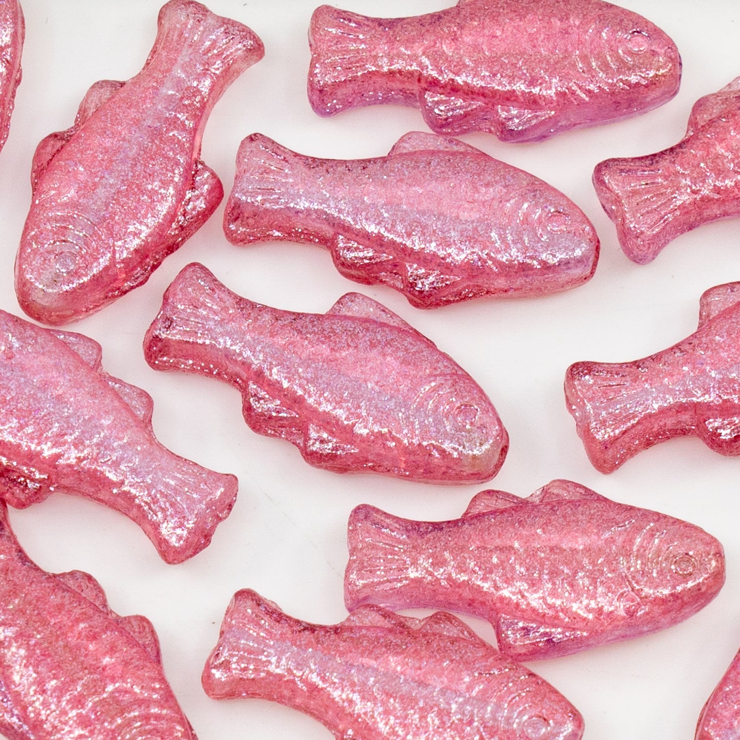 OUTLET 50 grams Big Fish Beads, 24 x 11 mm, Crystal 541006 (00030-541006), Glass, Czech Republic