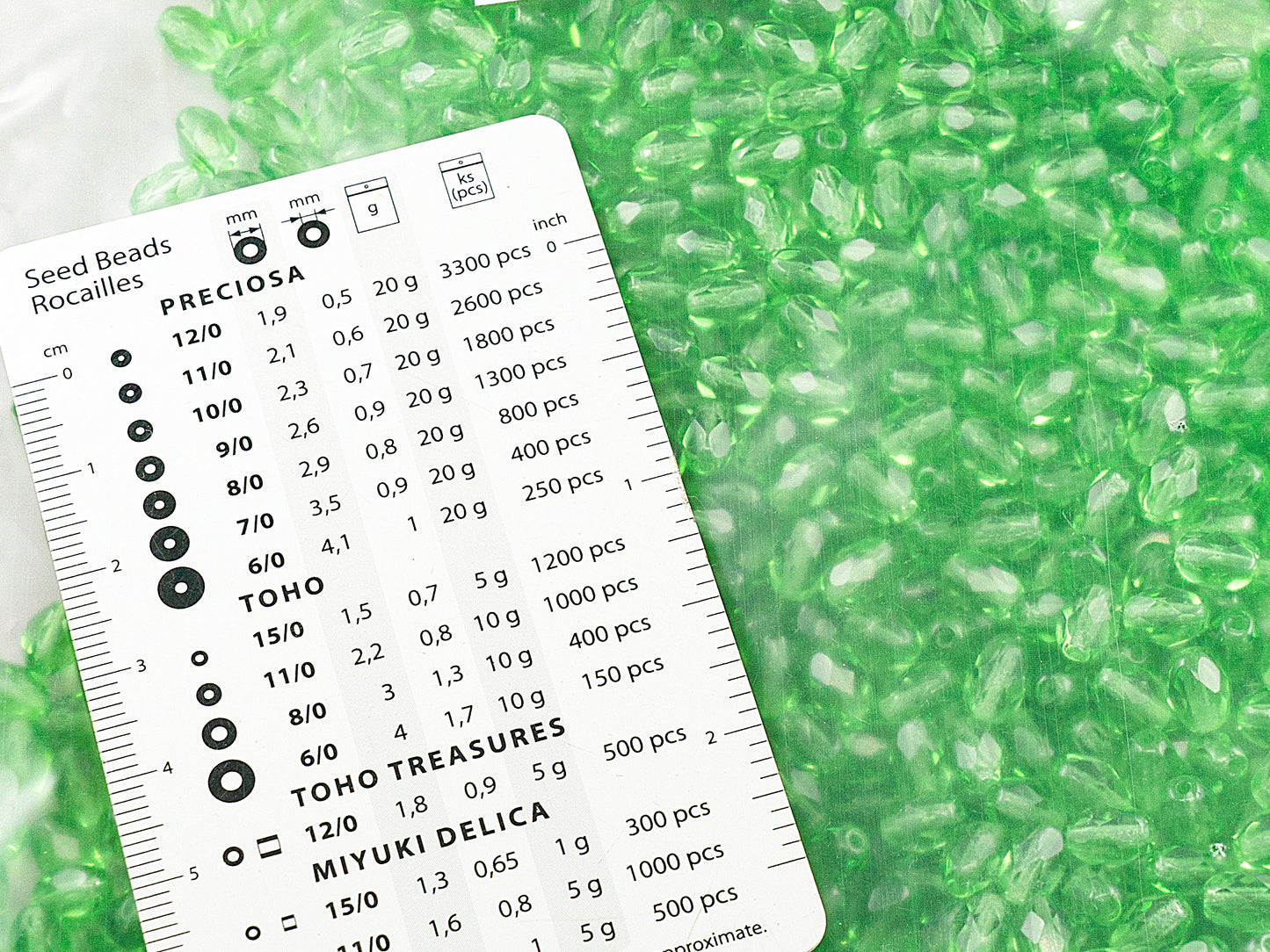 アウトレット 250g ファセットファセットファイヤーポリッシュロンデルビーズ、7 x 5 mm、透明グリーン(50110)、ガラス、チェコ共和国