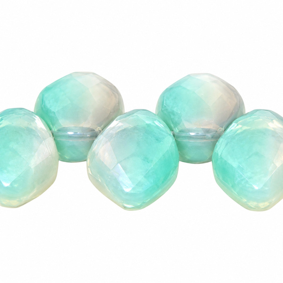 Small Leaf Pressed Beads, X1367 (x1367), Glass, Czech Republic