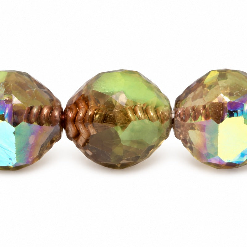 Wasp Special Cut Faceted Fire Polished Beads, X2370 Purple Ab (x2370-15726-28701), Glass, Czech Republic