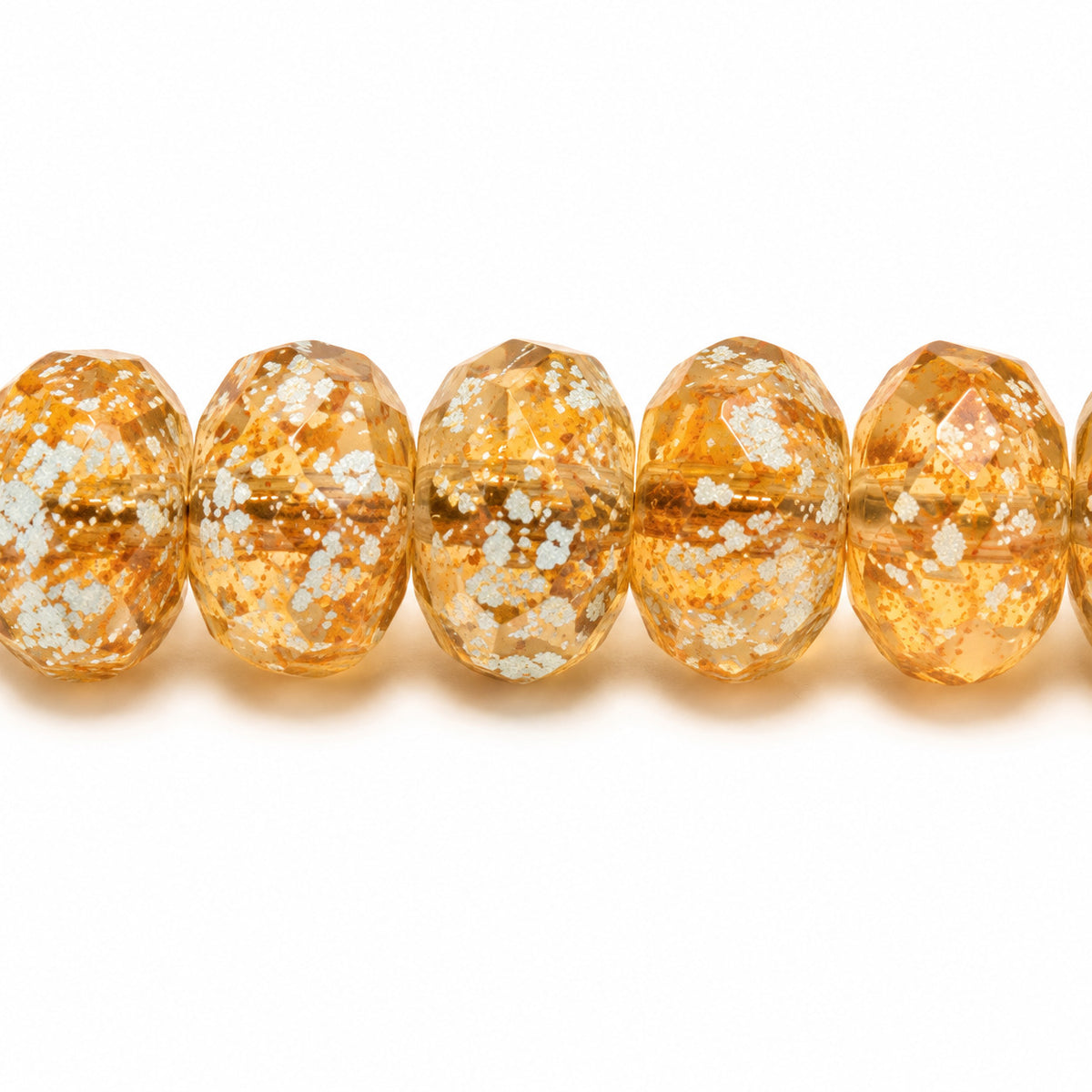 Special Cut Faceted Fire Polished Beads, Transparent Orange 94308 (10050-94308), Glass, Czech Republic