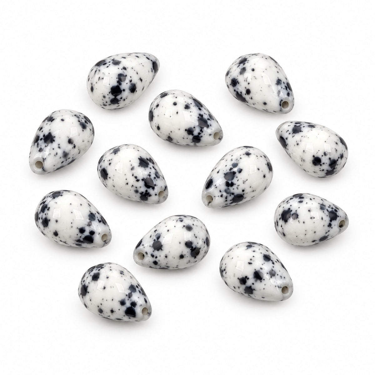 Drop Beads, Chalk White 49502 (03000-49502), Glass, Czech Republic