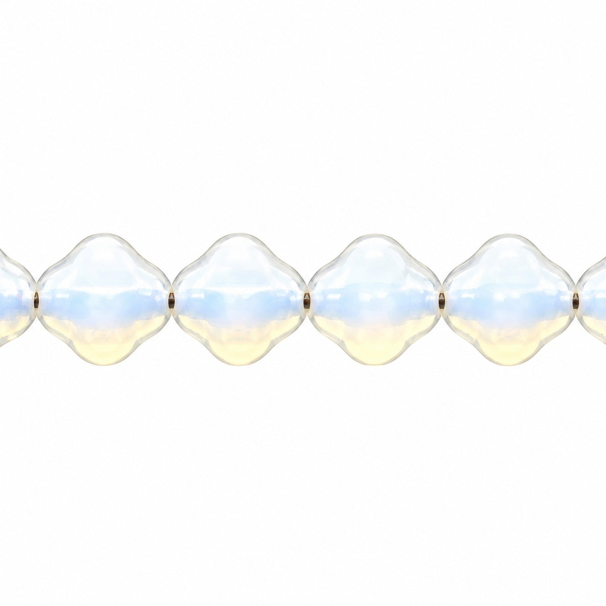 Spinner Beads, Opal White (01000), Glass, Czech Republic