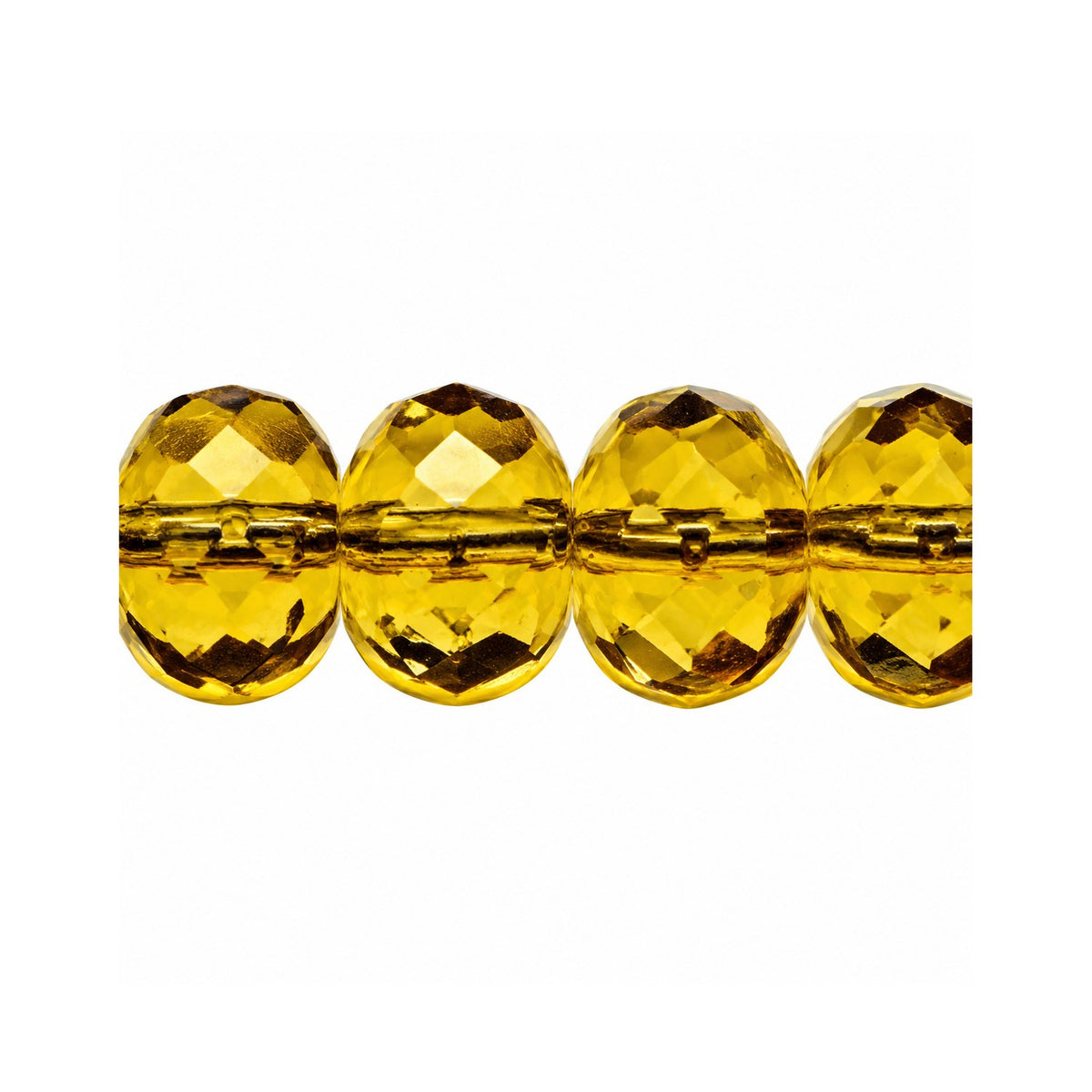 Special Cut Faceted Fire Polished Beads, Transparent Green (50316), Glass, Czech Republic