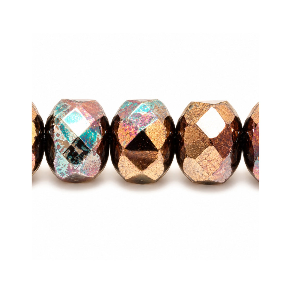 Special Cut Faceted Fire Polished Beads, Black Vega Ii (23980-15780), Glass, Czech Republic