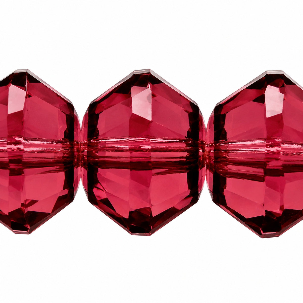 Special Cut Faceted Fire Polished Beads, Transparent Light Amethyst (20030), Glass, Czech Republic