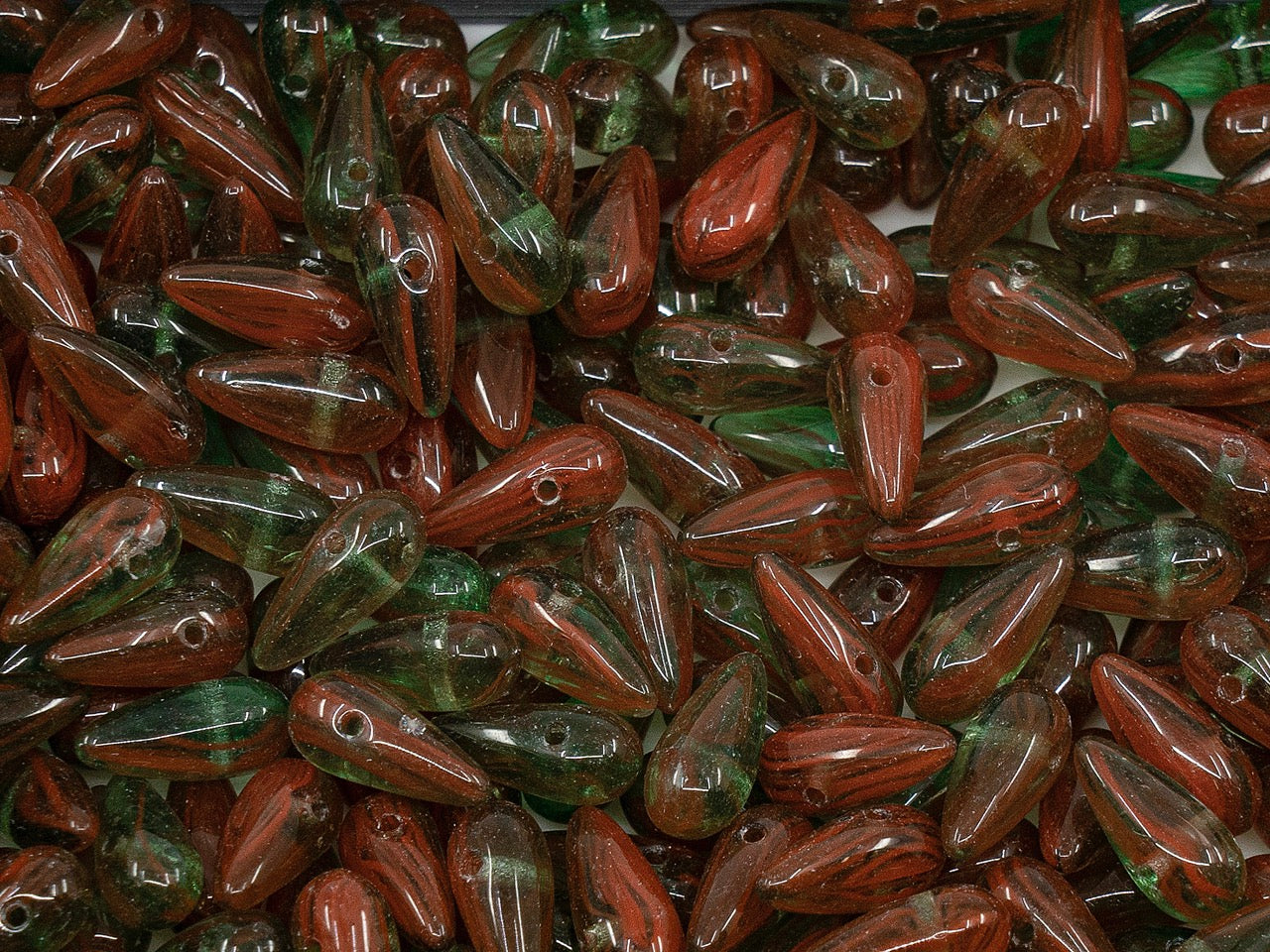 OUTLET Teardrop Beads, mm, Glass, Czech Republic