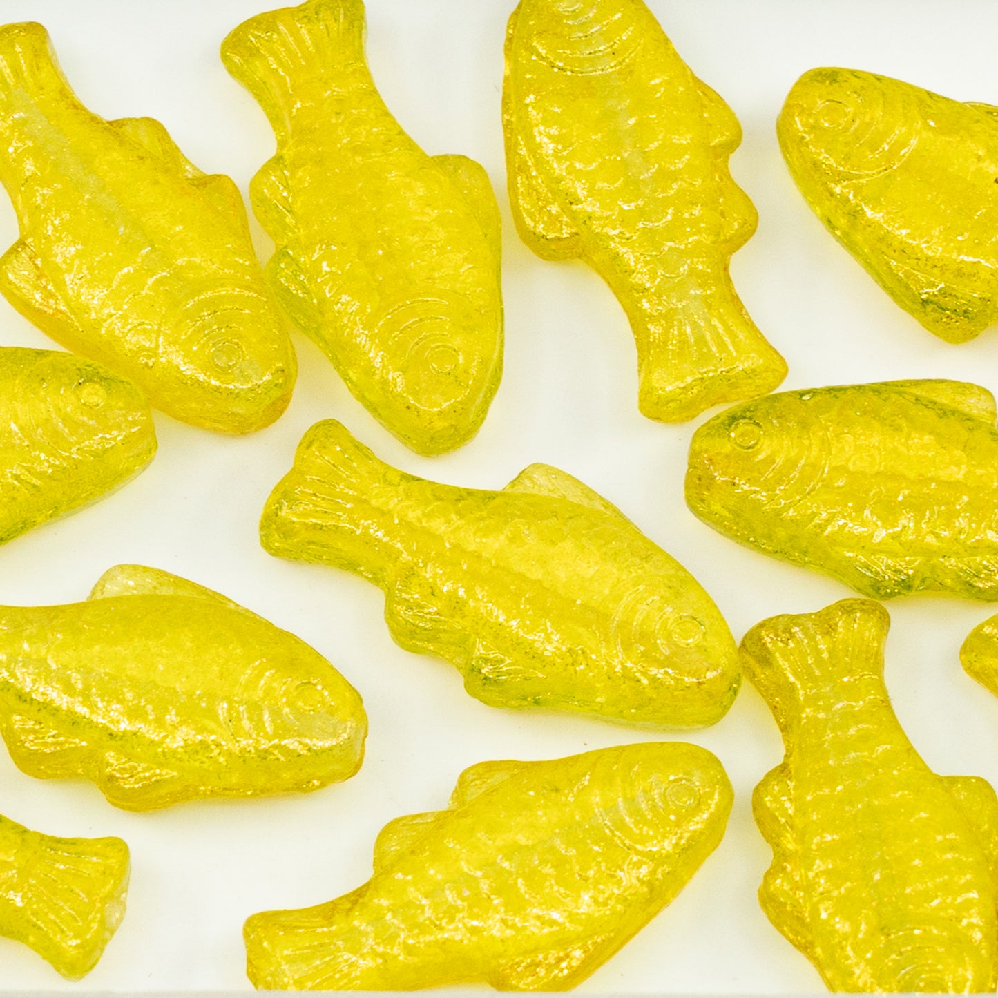 OUTLET 50 grams Big Fish Beads, 24 x 11 mm, Crystal 541009 (00030-541009), Glass, Czech Republic