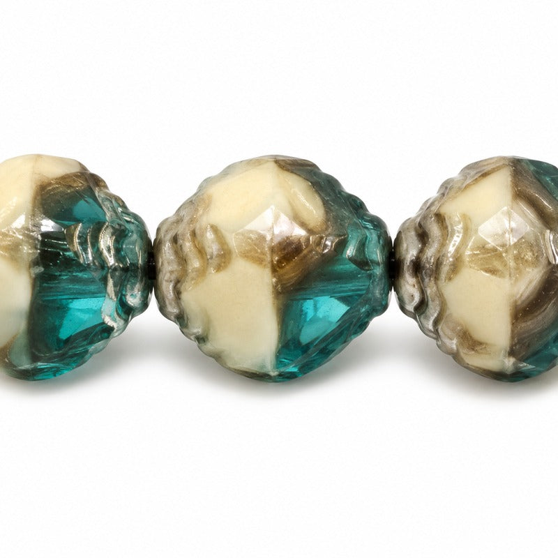 Wasp Special Cut Faceted Fire Polished Beads, X1754 Platin (x1754-13702), Glass, Czech Republic