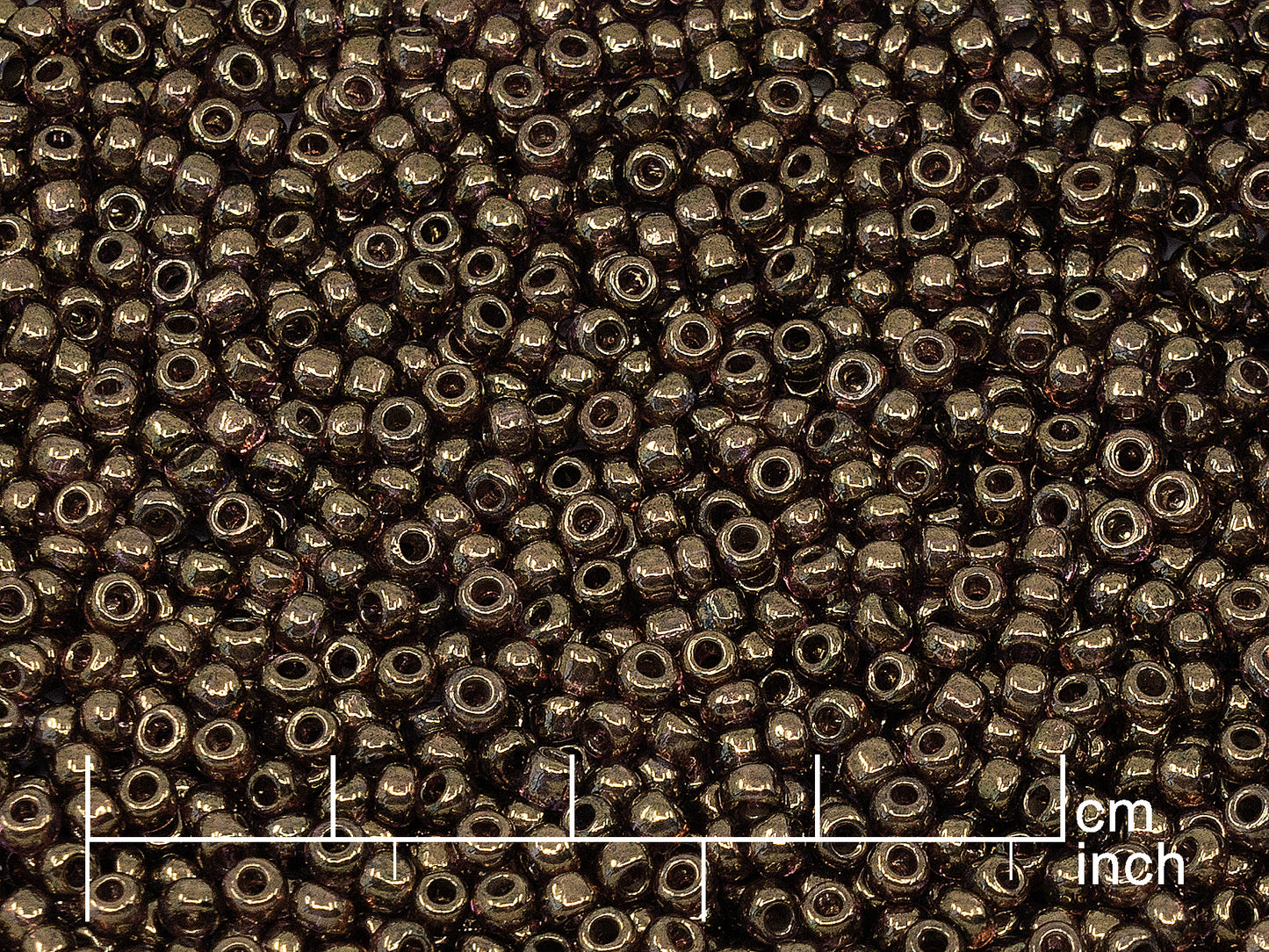 OUTLET Rocailles Seed Beads Preciosa Ornela size 8/0, Crystal Senegal Violet Bronz (00050-15695), Glass, Czech Republic