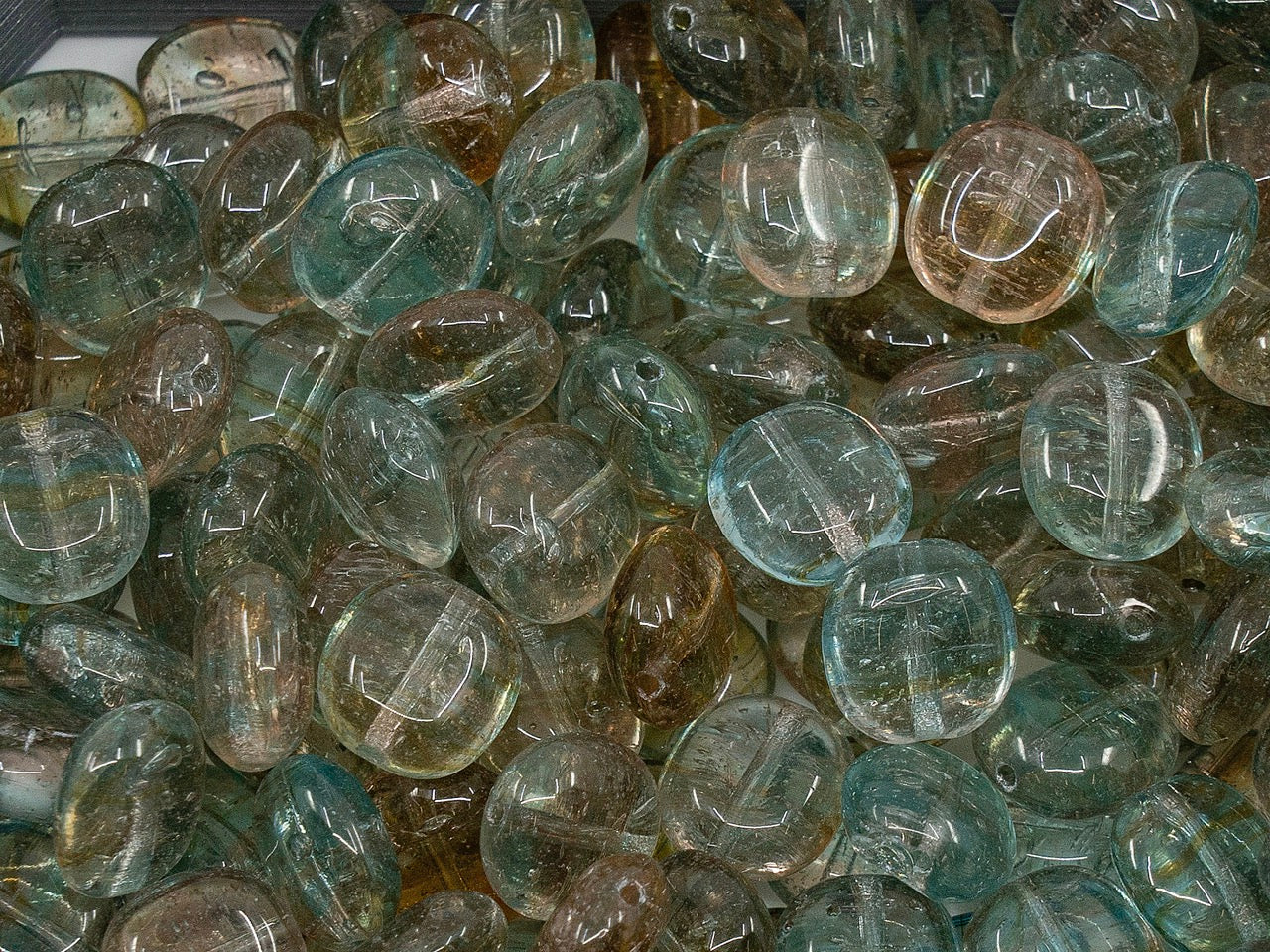 OUTLET Pressed Beads, mm, Glass, Czech Republic