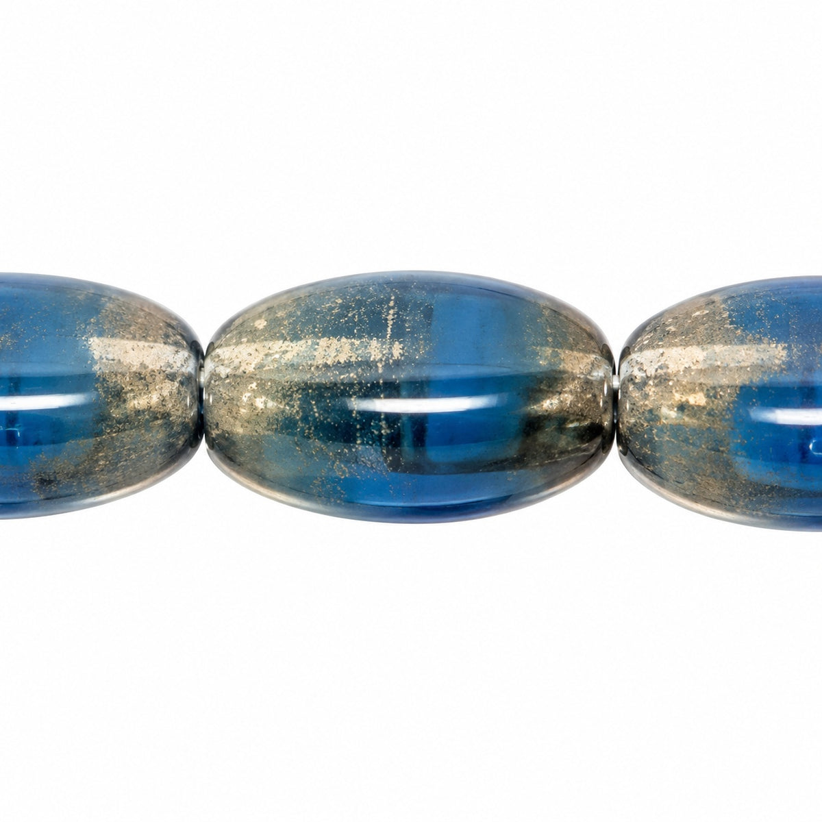 Oval Beads, X1915 (x1915), Glass, Czech Republic