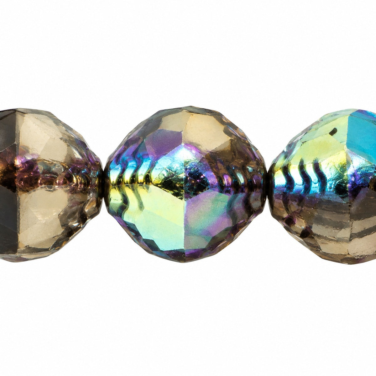 Wasp Special Cut Faceted Fire Polished Beads, X1344 Luster Red Full Coated Ab (x1344-14495-28701), Glass, Czech Republic